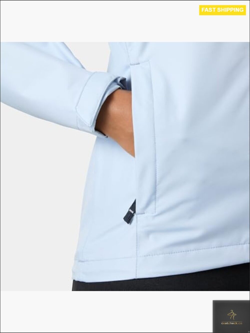Waterproof Rain Jacket with Adjustable Cuffs Machine Washable Regular Fit - Picture 7 of 7